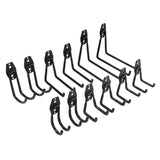 Heavy Duty Wall Mount Garage Hooks - 12 Pack of Various Sizes