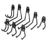 Heavy Duty Wall Mount Garage Hooks - 8 Pack of Various Sizes