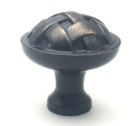 Oil Rubbed Bronze Cabinet Knob Weave