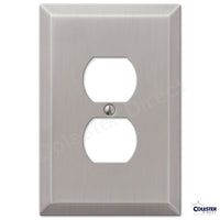 Brushed Satin Nickel Wall Switch Plate Outlet Cover Toggle Rocker GFI