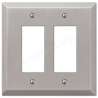 Brushed Satin Nickel Wall Switch Plate Outlet Cover Toggle Rocker GFI