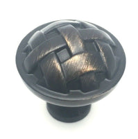 Oil Rubbed Bronze Cabinet Knob Weave