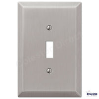 Brushed Satin Nickel Wall Switch Plate Outlet Cover Toggle Rocker GFI