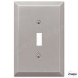 Brushed Satin Nickel Wall Switch Plate Outlet Cover Toggle Rocker GFI