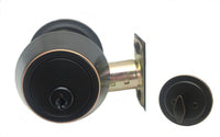 Oil Rubbed Bronze Deadbolt Single Cylinder Lock Keyed Alike Available
