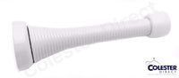 10 Pack White Flexible Spring Door Stop with Rubber Tip