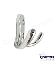 Qty 10 Polished Chrome Coat/Towel/Cloths/Hat Wall Hook