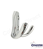 Qty 10 Polished Chrome Coat/Towel/Cloths/Hat Wall Hook