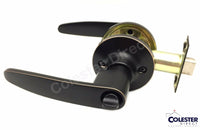 Entry Oil Rubbed Bronze Straight Door Lever Handle Lock Keyed Alike Available
