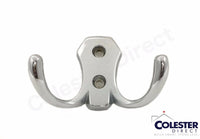 Qty 10 Polished Chrome Coat/Towel/Cloths/Hat Wall Hook