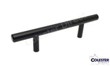 Matte Black T Bar Solid Cabinet Pulls 2" - 8.75"