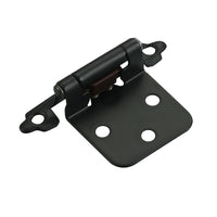 Qty 50 Black Self Closing Kitchen Cabinet Hinge Face Mount Overlay