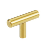 Gold T Bar Pull Handle 2" - 8.75"