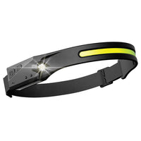 LED Rechargeable Headlamp Inspection Work Light and Flash Light with Wave Induction