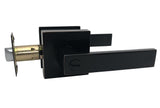 Oil Rubbed Bronze Square Privacy Door Lever Lock Heavy Duty