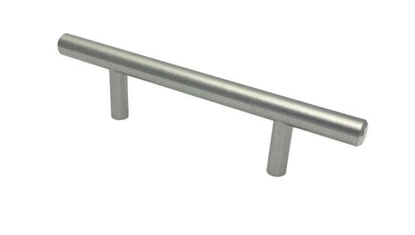 Brushed Nickel Solid Cabinet T Bar Pull 5.25"